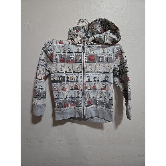 2015 baby Gap x PEANUTS Comic Strip Hooded Sweatshirt Limited Edition Sz 5T - Picture 1 of 12